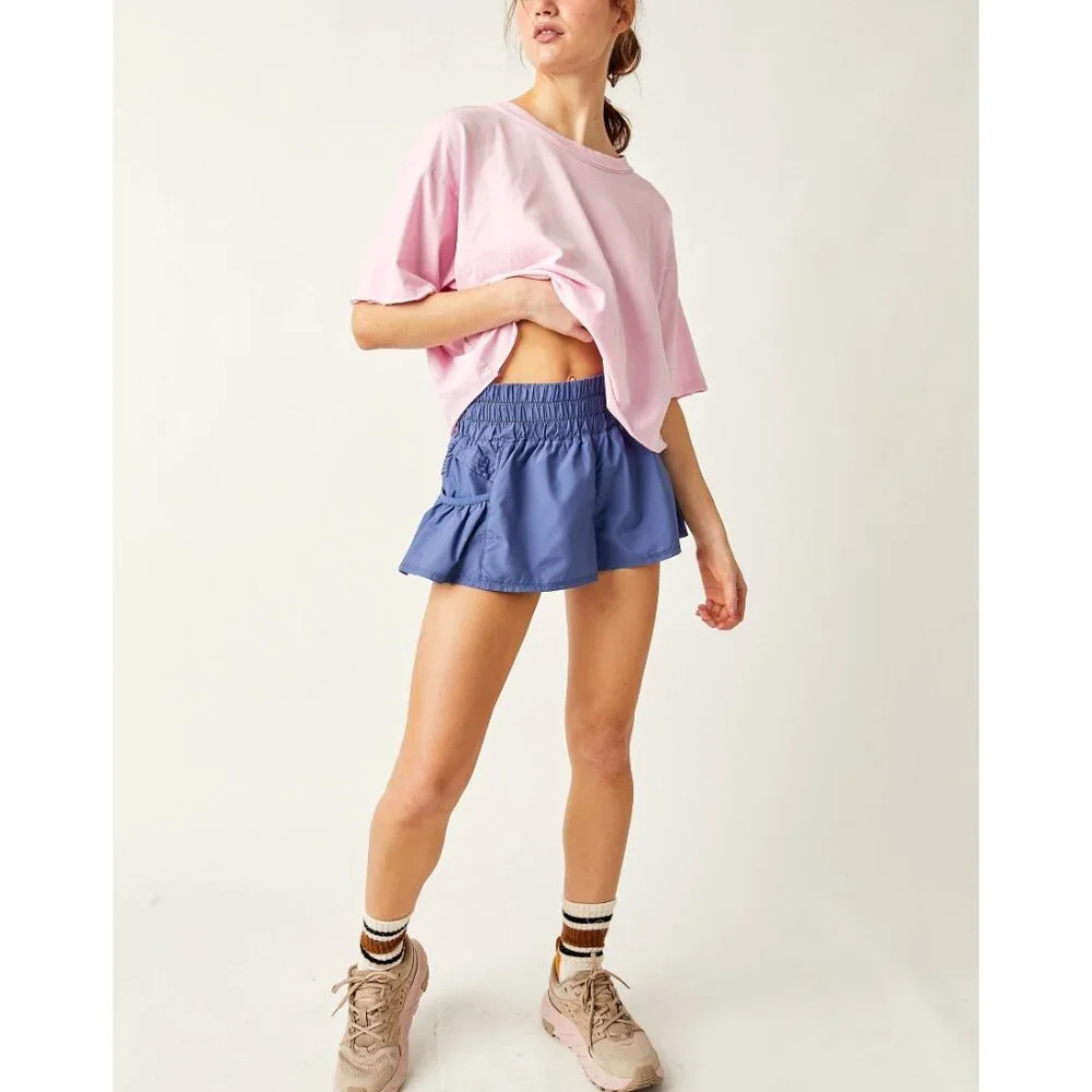 FP MOVEMENT Get Your Flirt On Shorts / Summer Blueberry - Picture 2 of 7